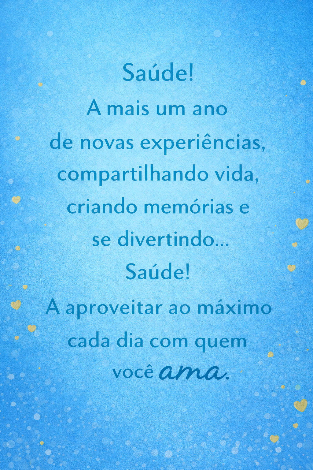 Cartão de Dia dos Namorados Praia A5 (14,8 x 21 cm) – Feliz Dia dos Namorados | Loucos por Cartões
