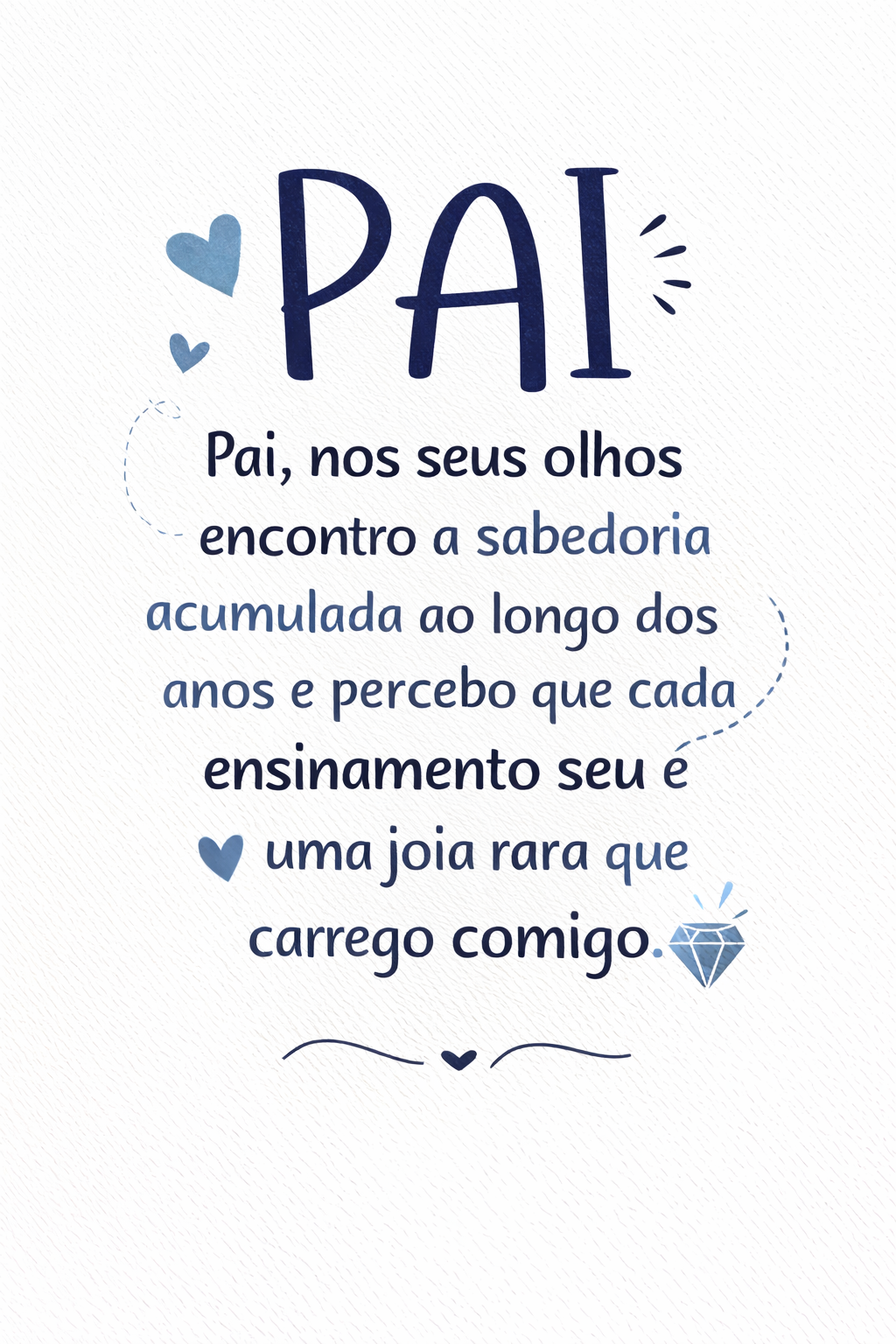 Cartão para Dia Dos Pais, Pai A5 (14,8 x 21 cm) – Pai Sinônimo de Amor | Loucos por Cartões