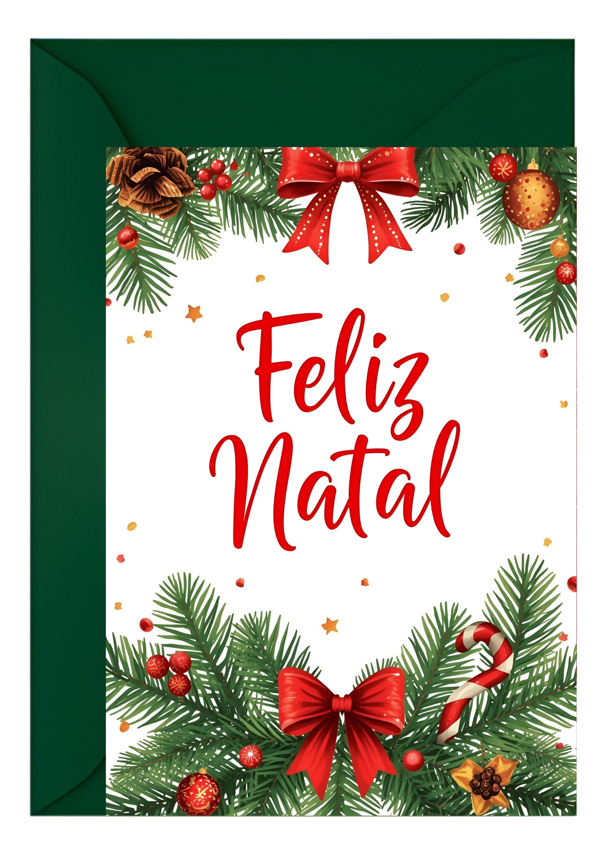 Cartão De Natal - ÁRVORE DE NATAL LAÇO