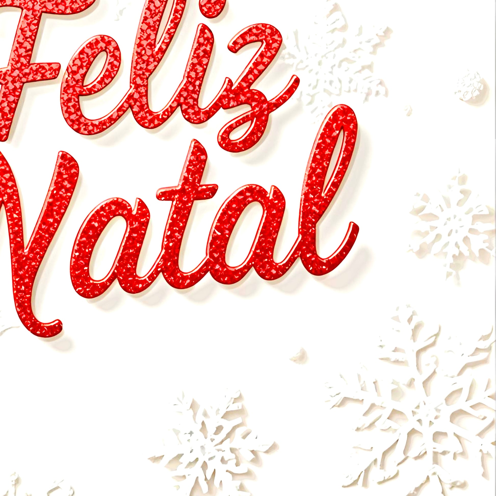 Cartão de Natal - FLOCOS DE NEVE