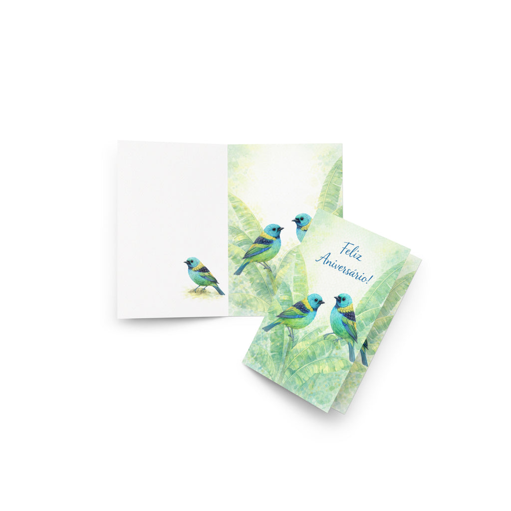 Cartão de Aniversário A5 (14,8 x 21 cm) – Feliz Aniversário | Loucos por Cartões