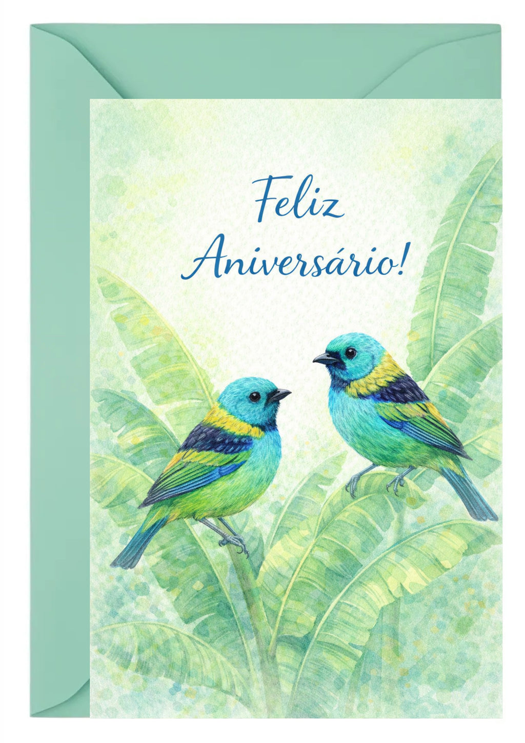 Cartão de Aniversário A5 (14,8 x 21 cm) – Feliz Aniversário | Loucos por Cartões