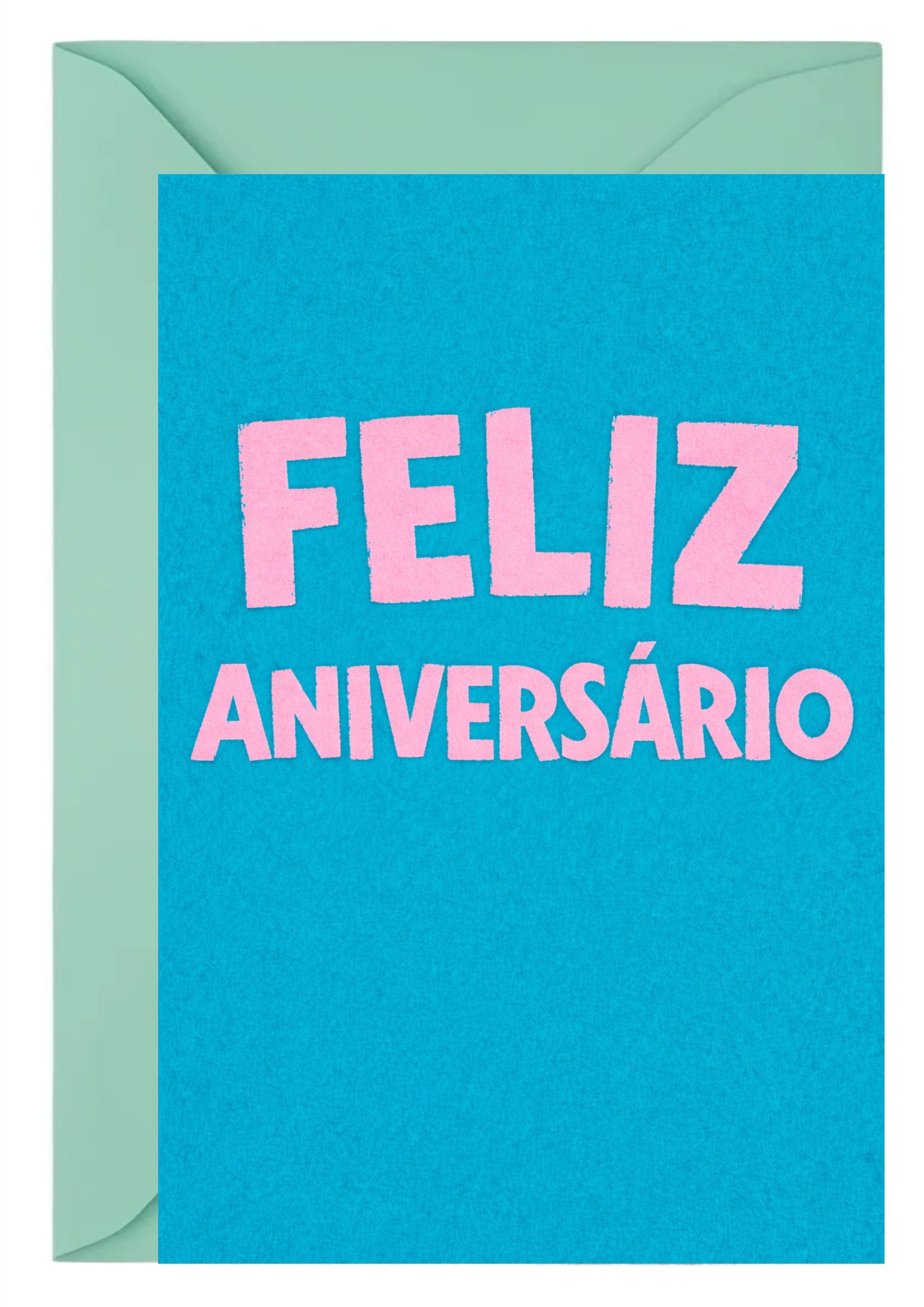 Cartão de Aniversário Minimalista A5 (14,8 x 21 cm) – Feliz Aniversário | Loucos por Cartões