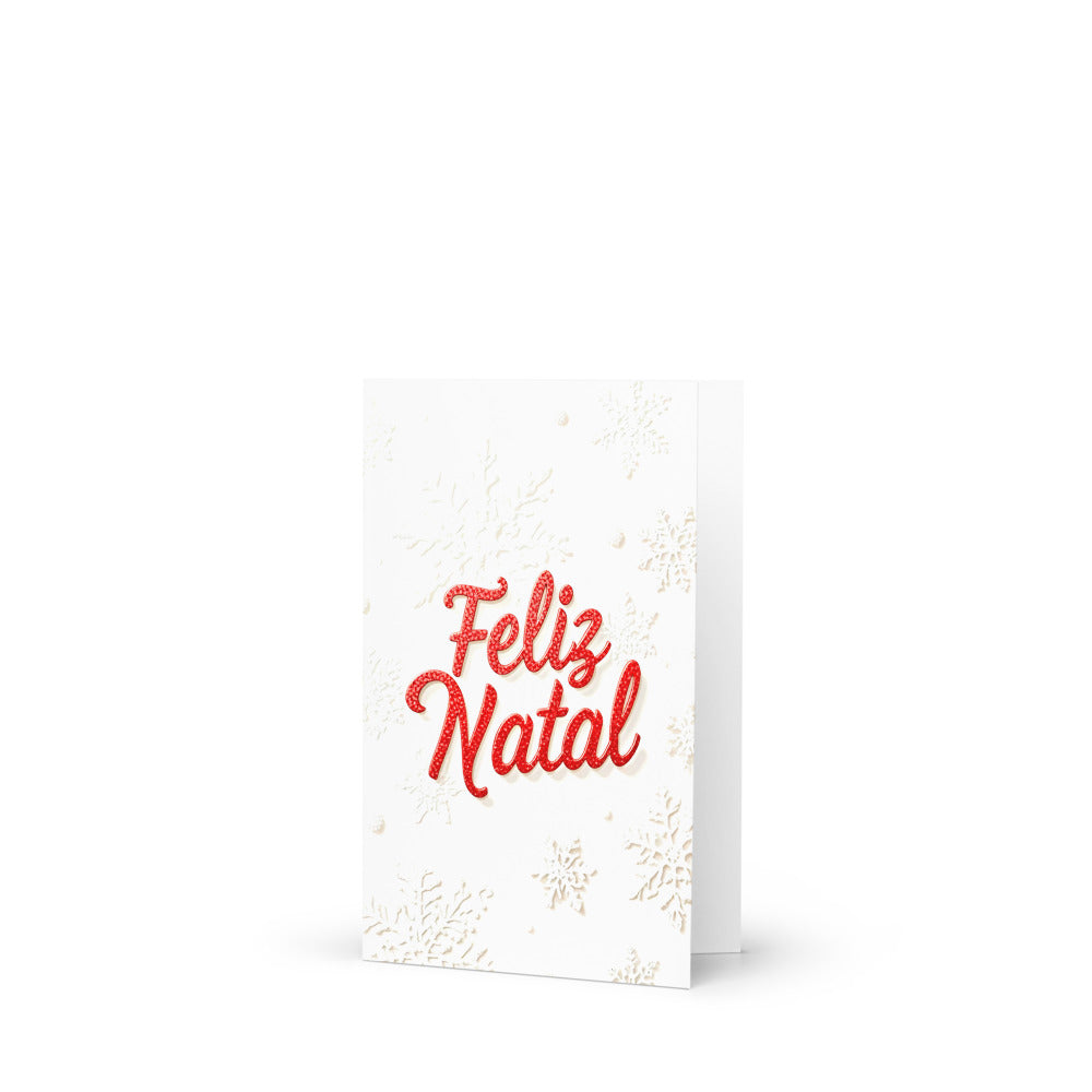 Cartão de Natal - FLOCOS DE NEVE