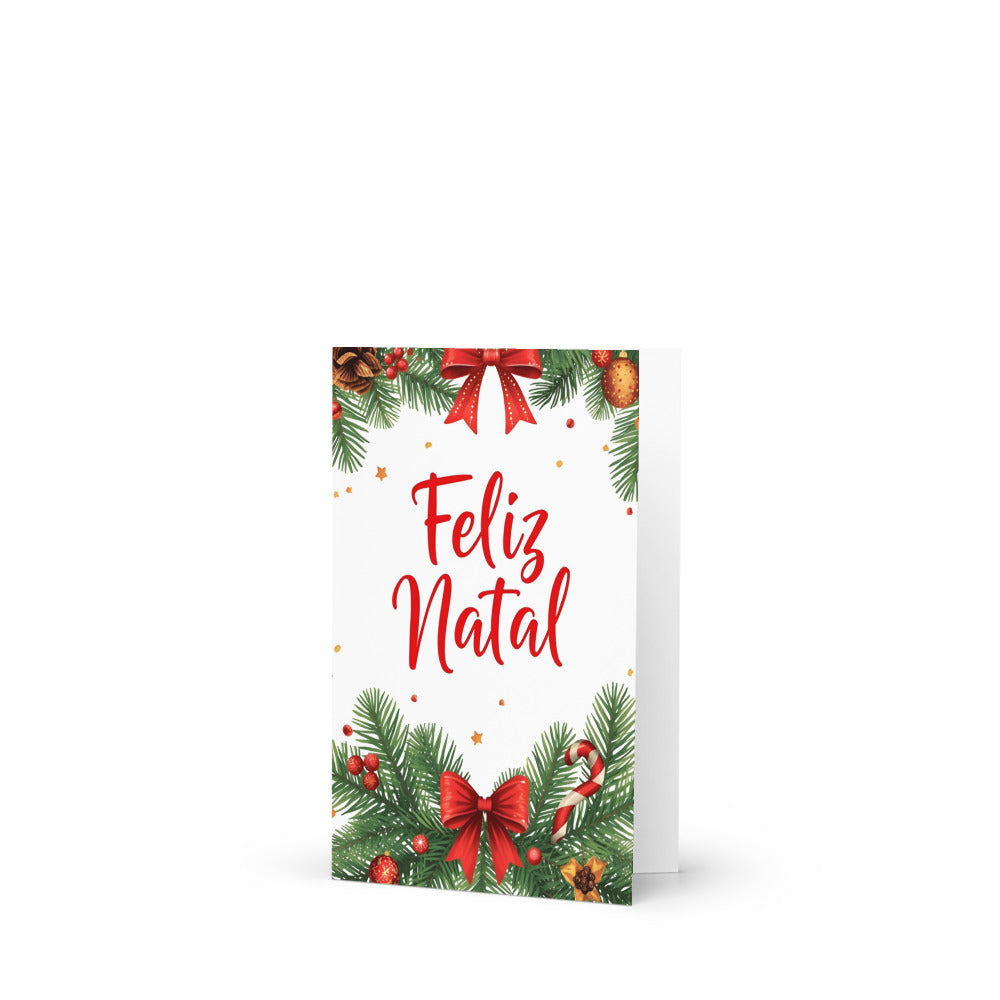Cartão De Natal - ÁRVORE DE NATAL LAÇO