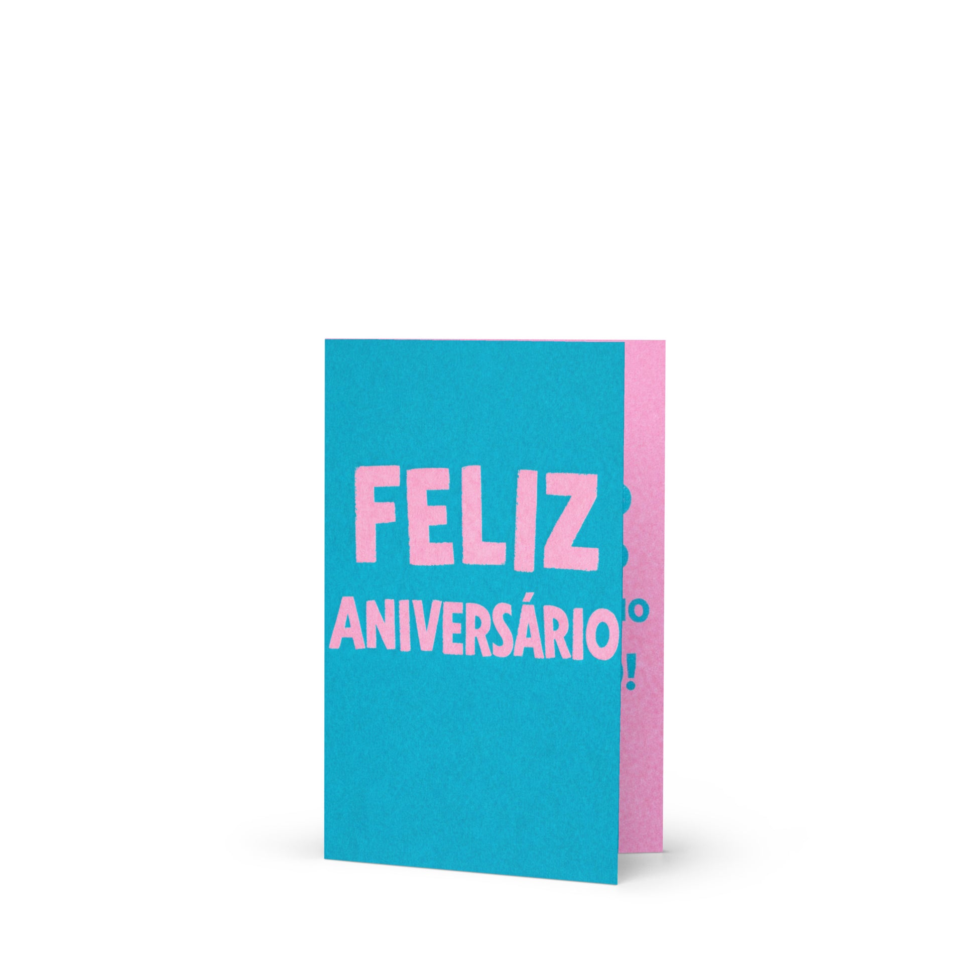 Cartão de Aniversário Minimalista A5 (14,8 x 21 cm) – Feliz Aniversário | Loucos por Cartões