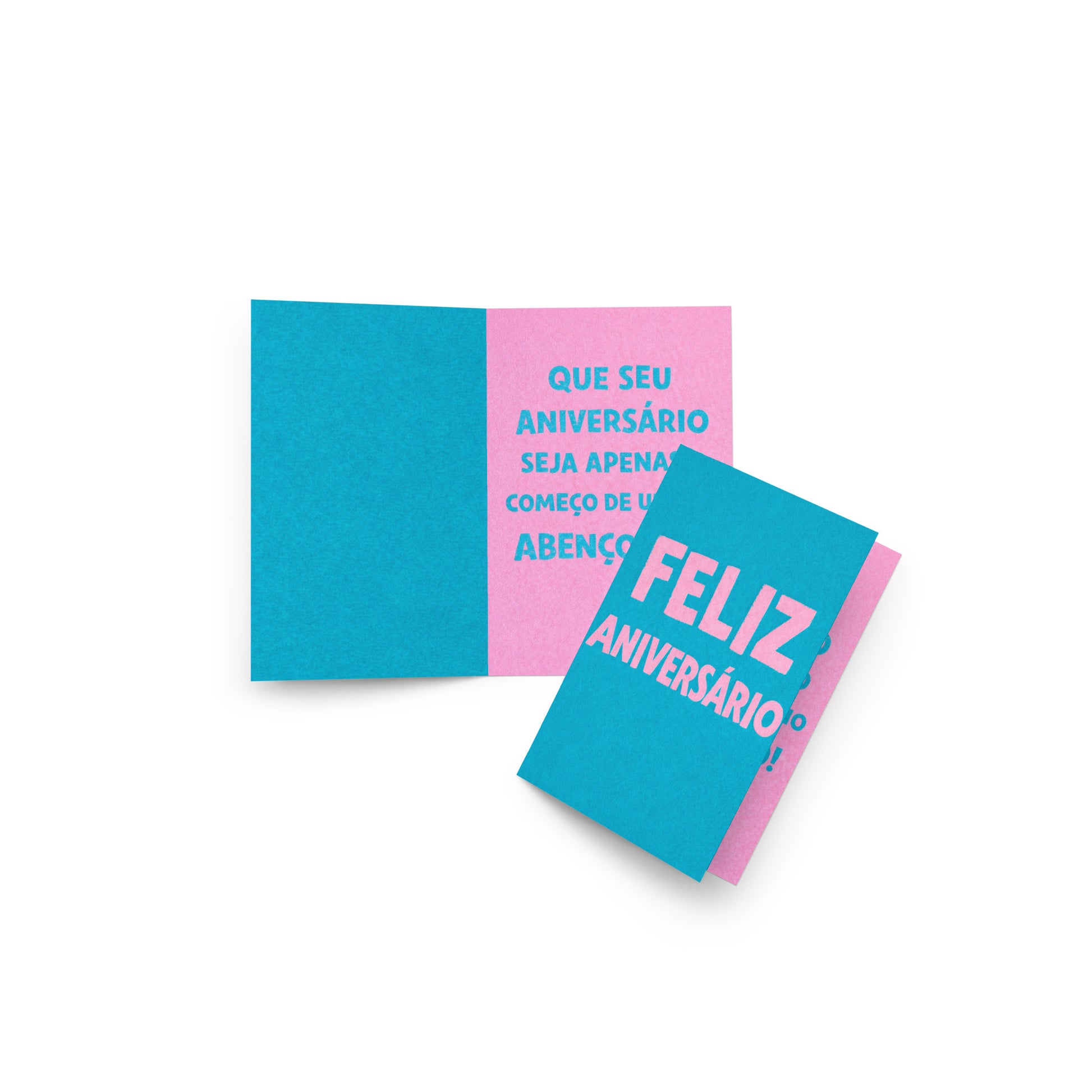 Cartão de Aniversário Minimalista A5 (14,8 x 21 cm) – Feliz Aniversário | Loucos por Cartões