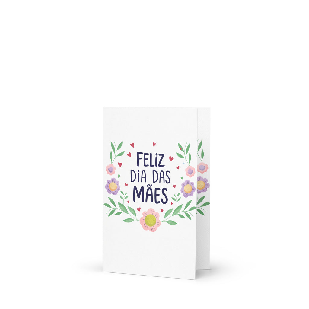 Cartão de Dia das Mães Floral A5 (14,8 x 21 cm) – Feliz Dia das Mães | Loucos por Cartões