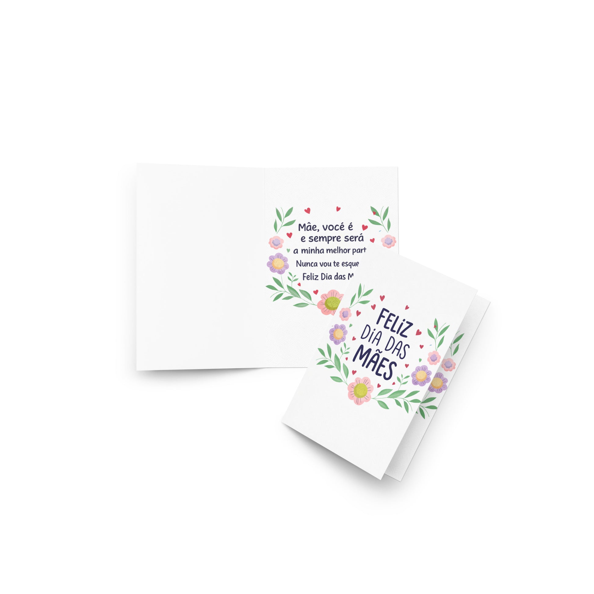 Cartão de Dia das Mães Floral A5 (14,8 x 21 cm) – Feliz Dia das Mães | Loucos por Cartões
