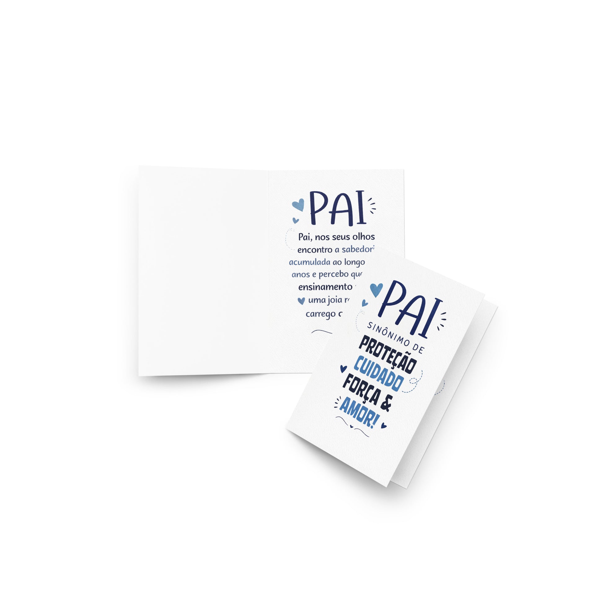 Cartão para Dia Dos Pais, Pai A5 (14,8 x 21 cm) – Pai Sinônimo de Amor | Loucos por Cartões