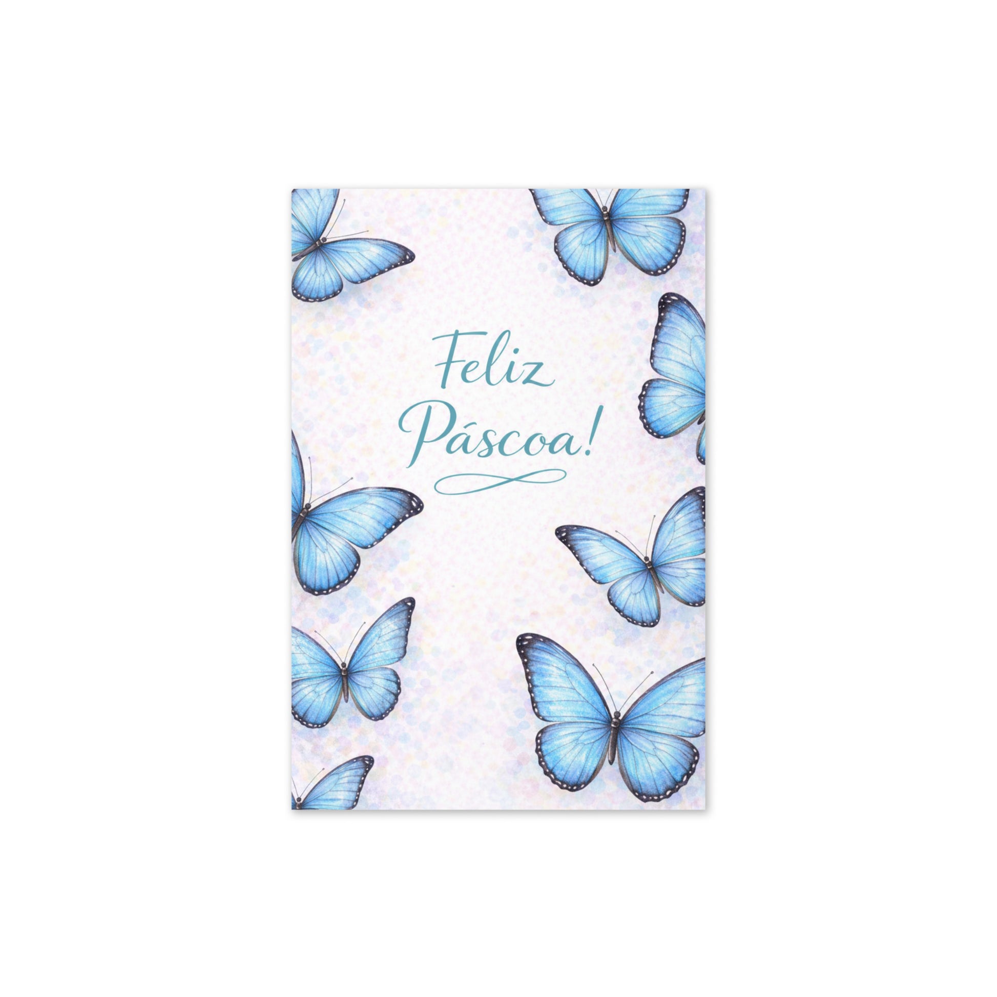 Cartão de Páscoa Borboletas A5 (14,8 x 21 cm) – Feliz Páscoa | Loucos por Cartões