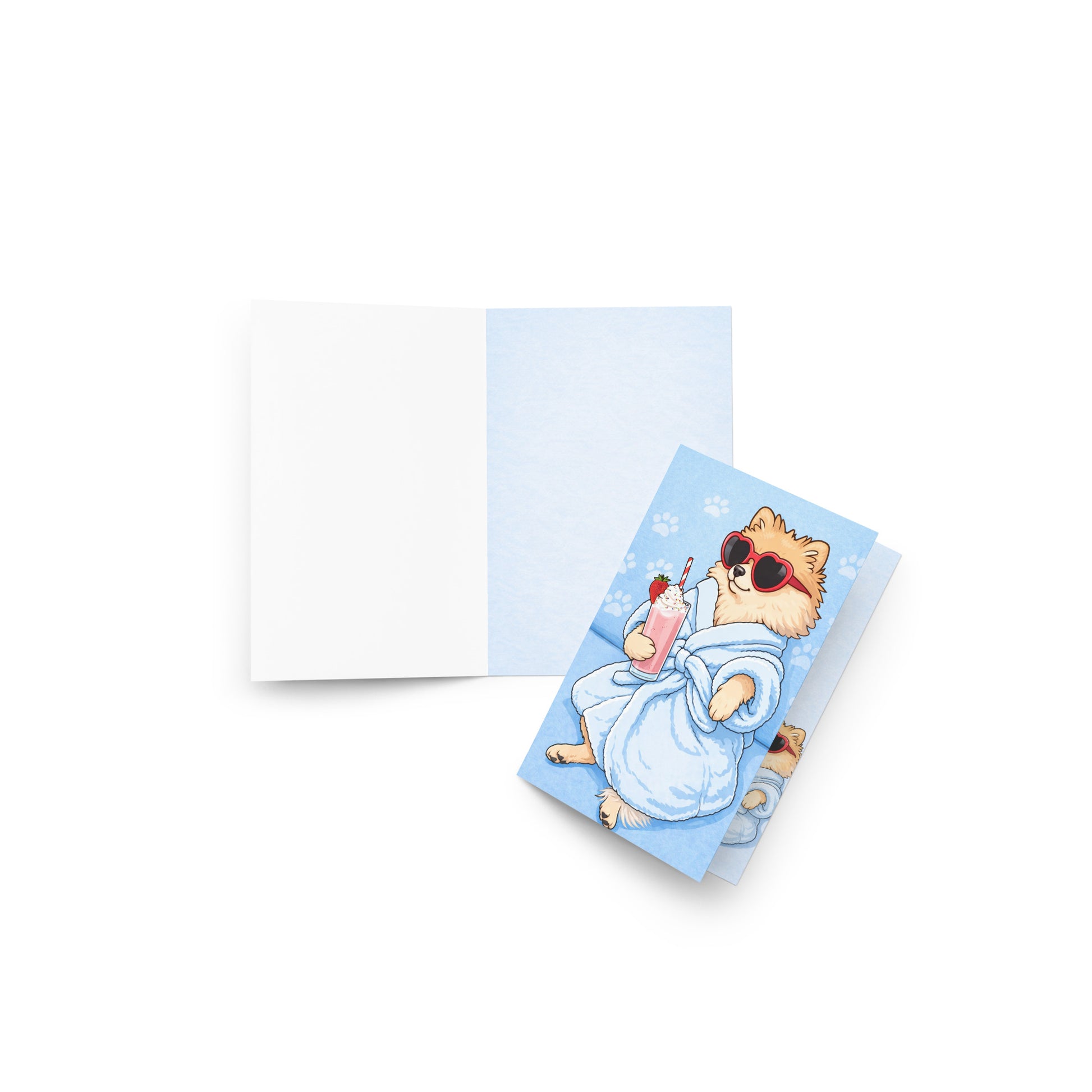 Cartão Divertido com Cachorrinho Fofo A5 (14,8 x 21 cm) – Cartão Ilustrado Criativo | Loucos por Cartões