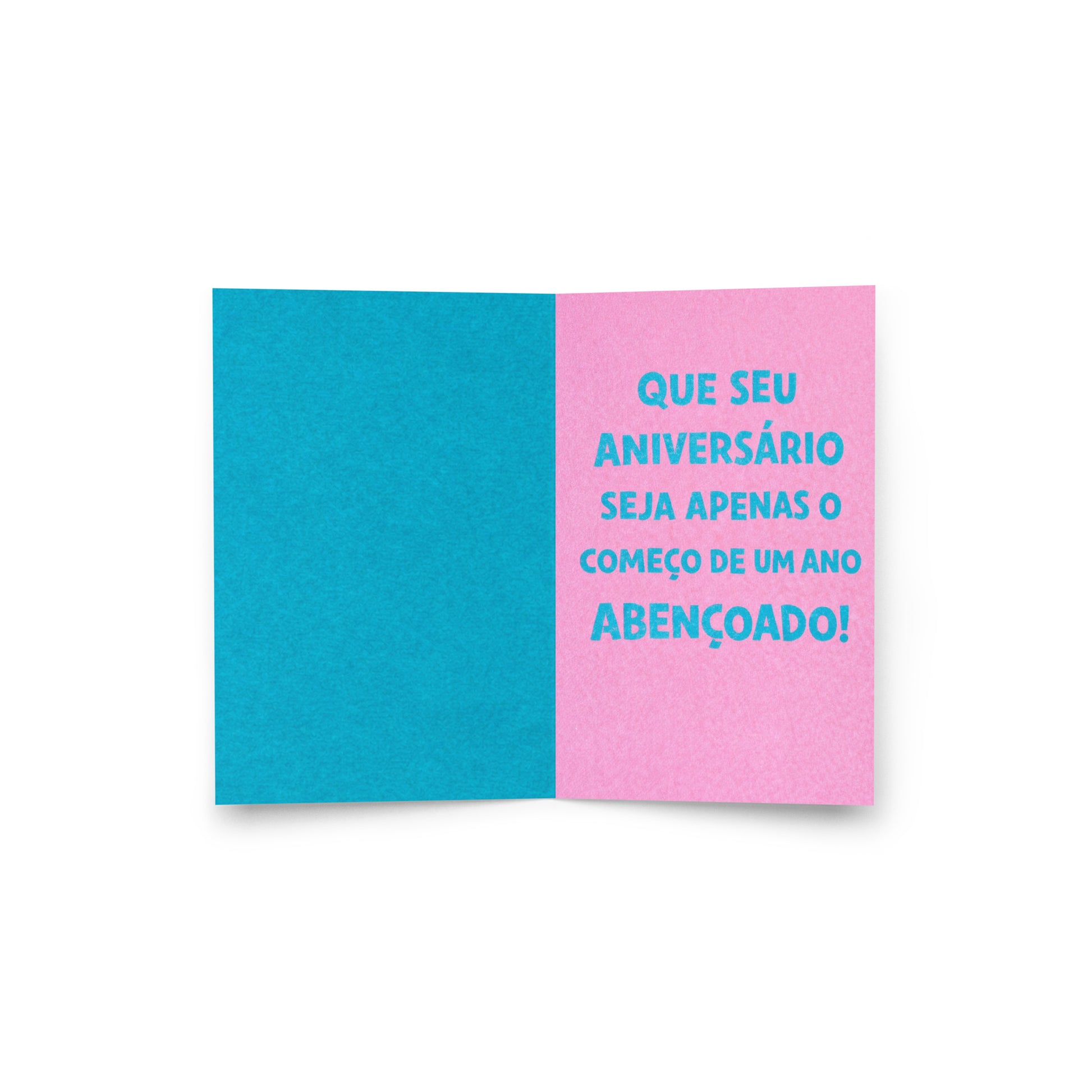 Cartão de Aniversário Minimalista A5 (14,8 x 21 cm) – Feliz Aniversário | Loucos por Cartões
