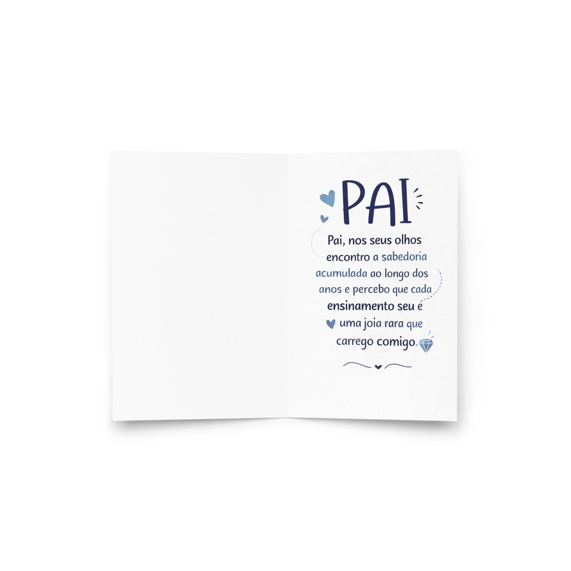 Cartão para Dia Dos Pais, Pai A5 (14,8 x 21 cm) – Pai Sinônimo de Amor | Loucos por Cartões