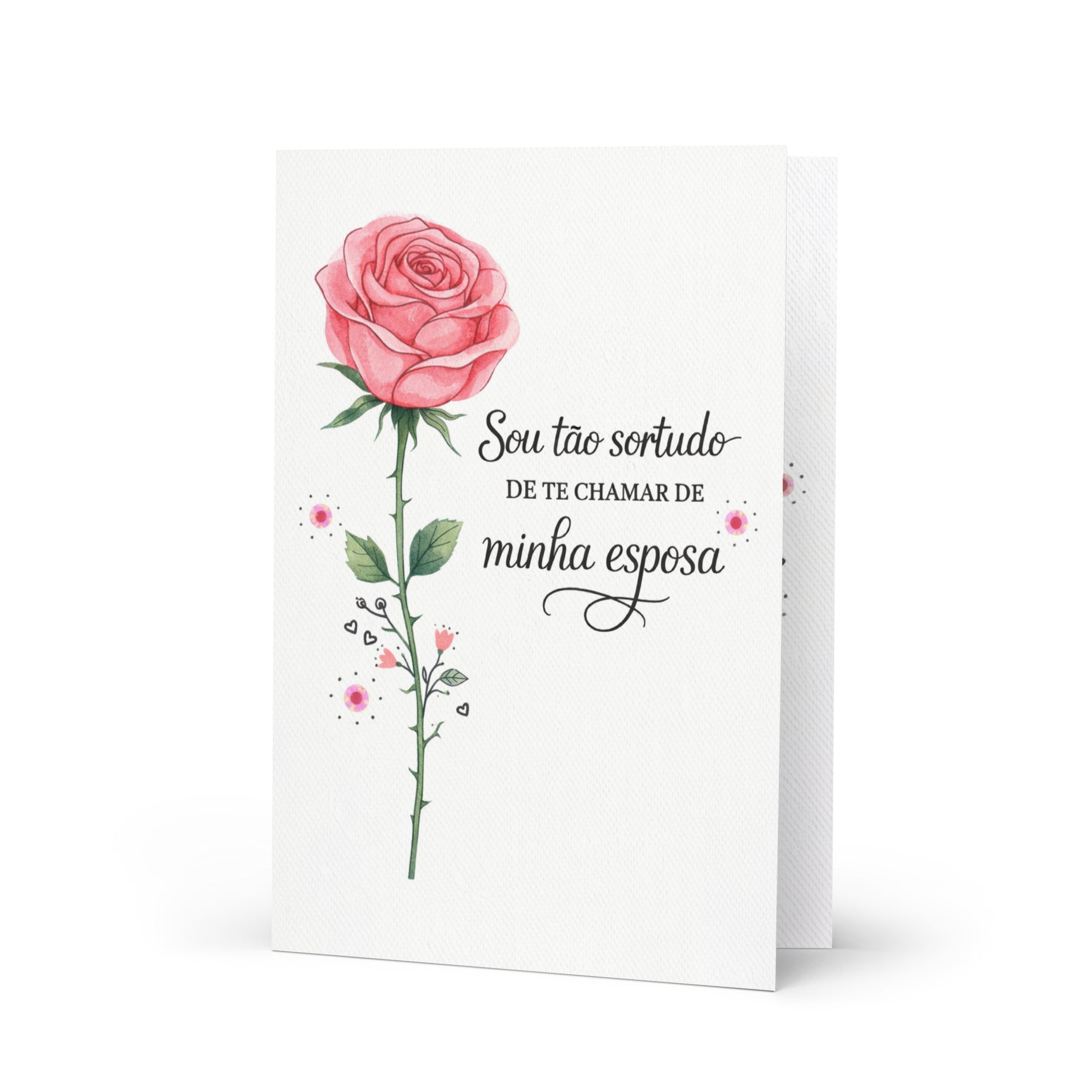 Cartão Comemorativo Romântico A5 (14,8 x 21 cm) – Minha Esposa | Loucos por Cartões