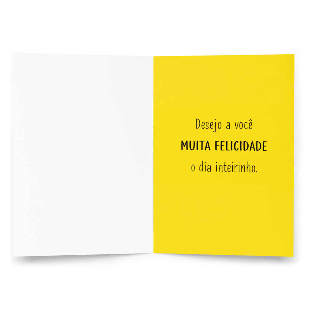 Cartão de Aniversário Colorido com Balões A5 (14,8 x 21 cm) – É Seu Aniversário! | Loucos por Cartões